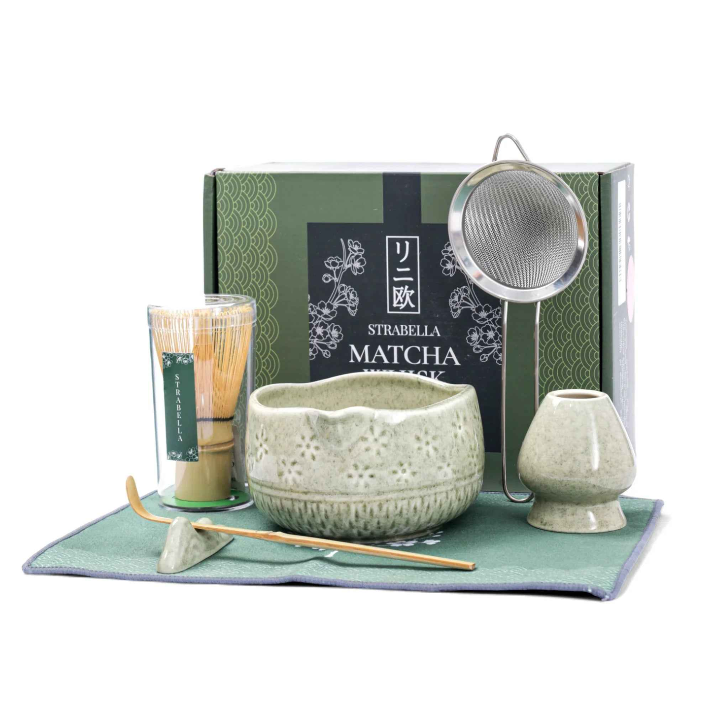 Matcha Whisk Set โ Bamboo Chasen + Ceramic Chawan Gift Sets
