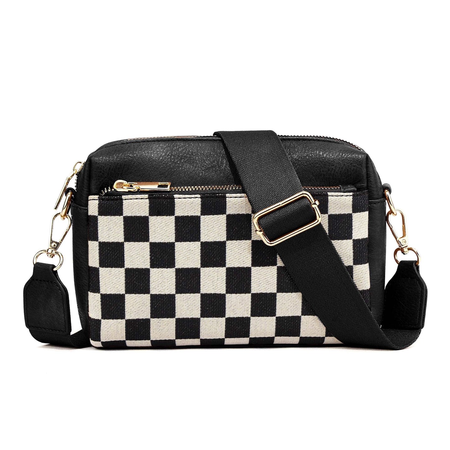 Jessie Mixed Media Crossbody Bag