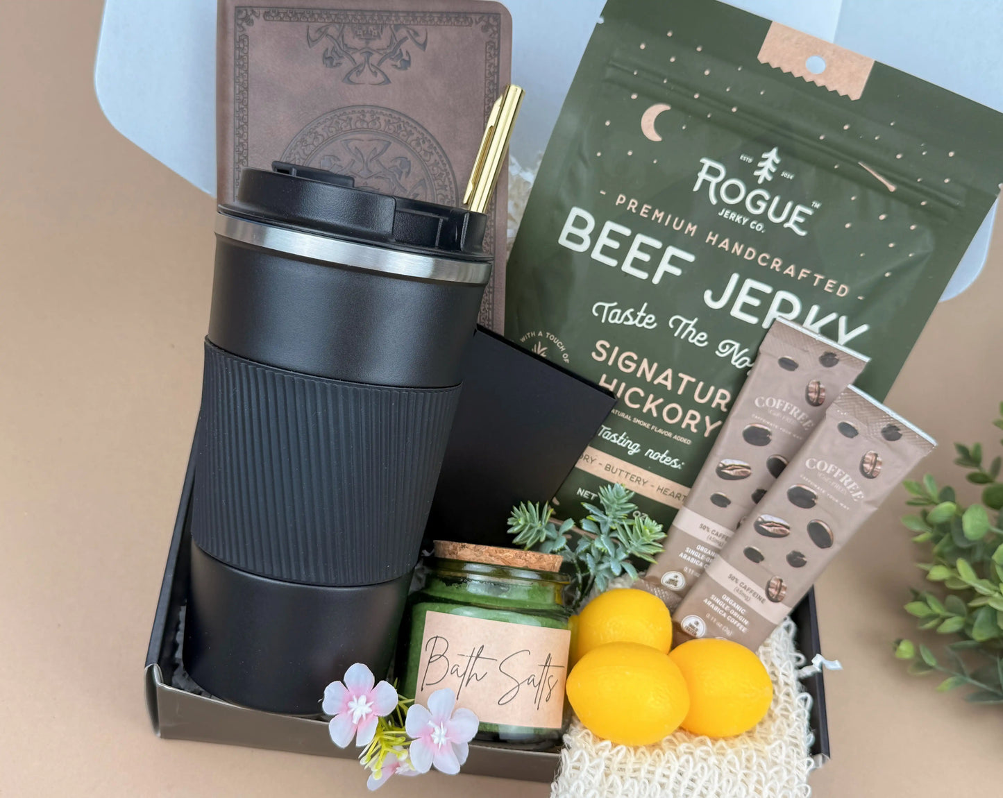 Father’s Day Gift Basket for Men – Insulated Tumbler & Journal Set | Executive Gift Box for Him, Birthday & Appreciation Gift