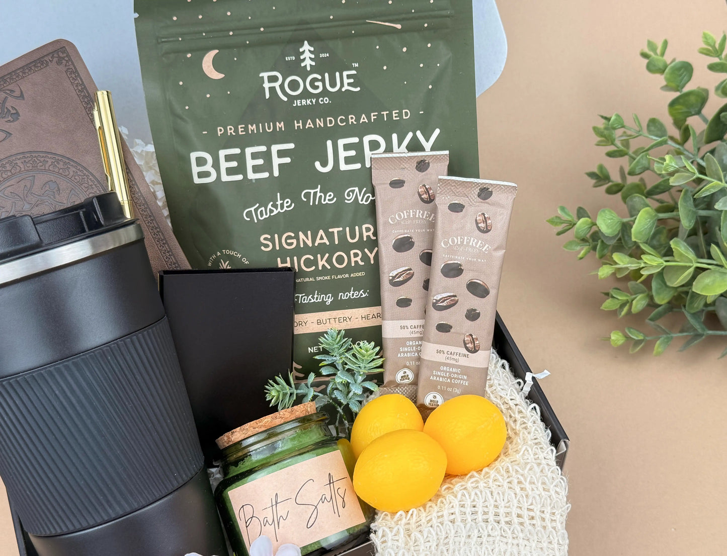 Father’s Day Gift Basket for Men – Insulated Tumbler & Journal Set | Executive Gift Box for Him, Birthday & Appreciation Gift